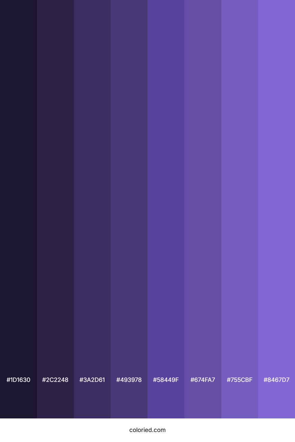 Medium Purple Color Shades