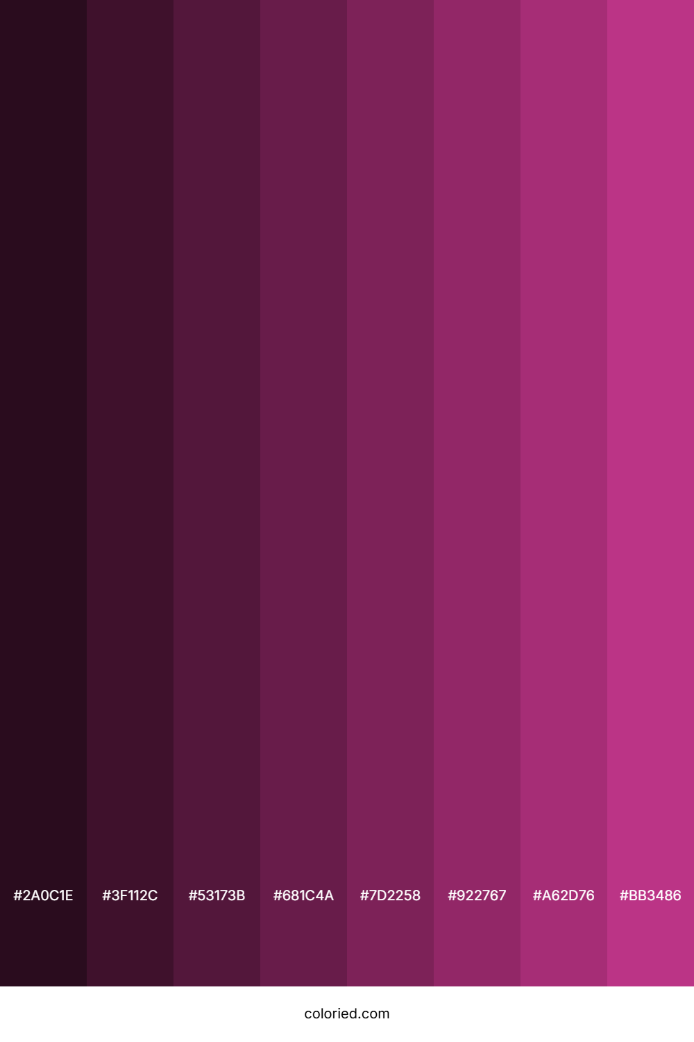 Medium Red Violet Color Shades