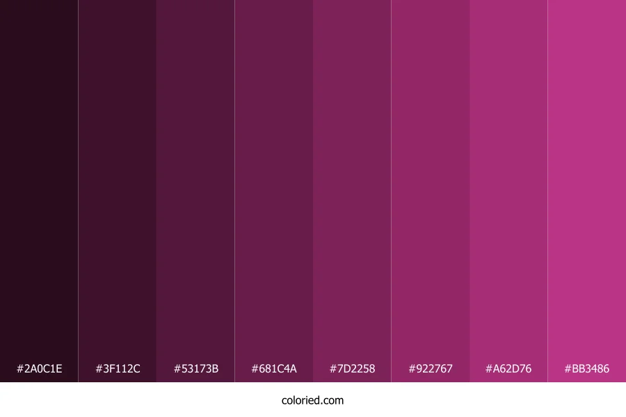 Medium Red Violet Color Shades
