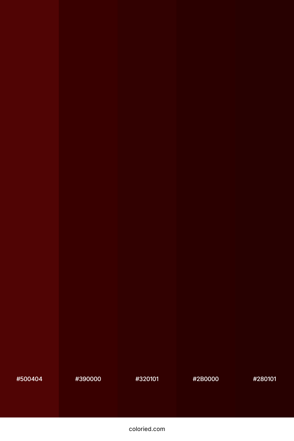 Merlot and Maroon Color Palette