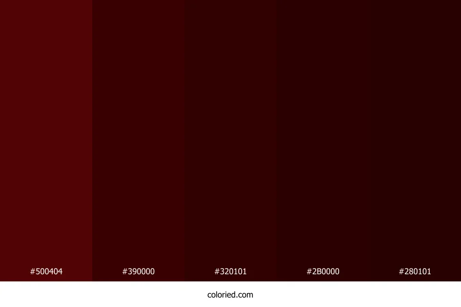 Merlot and Maroon Color Palette
