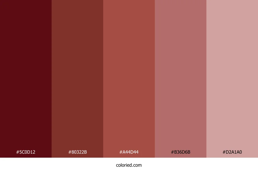 Merlot and Velvet Color Palette