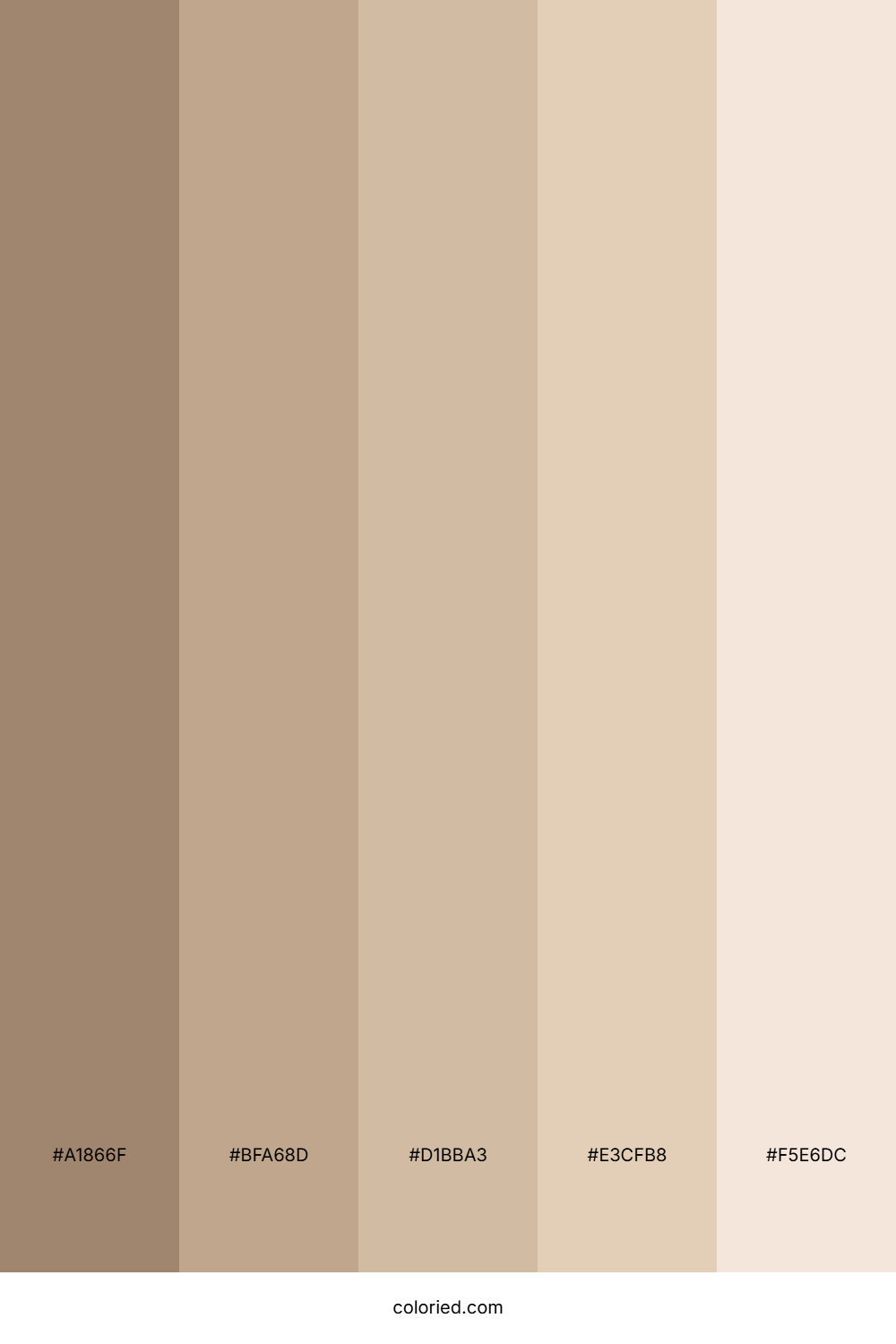 Metallic Beige Color Palette