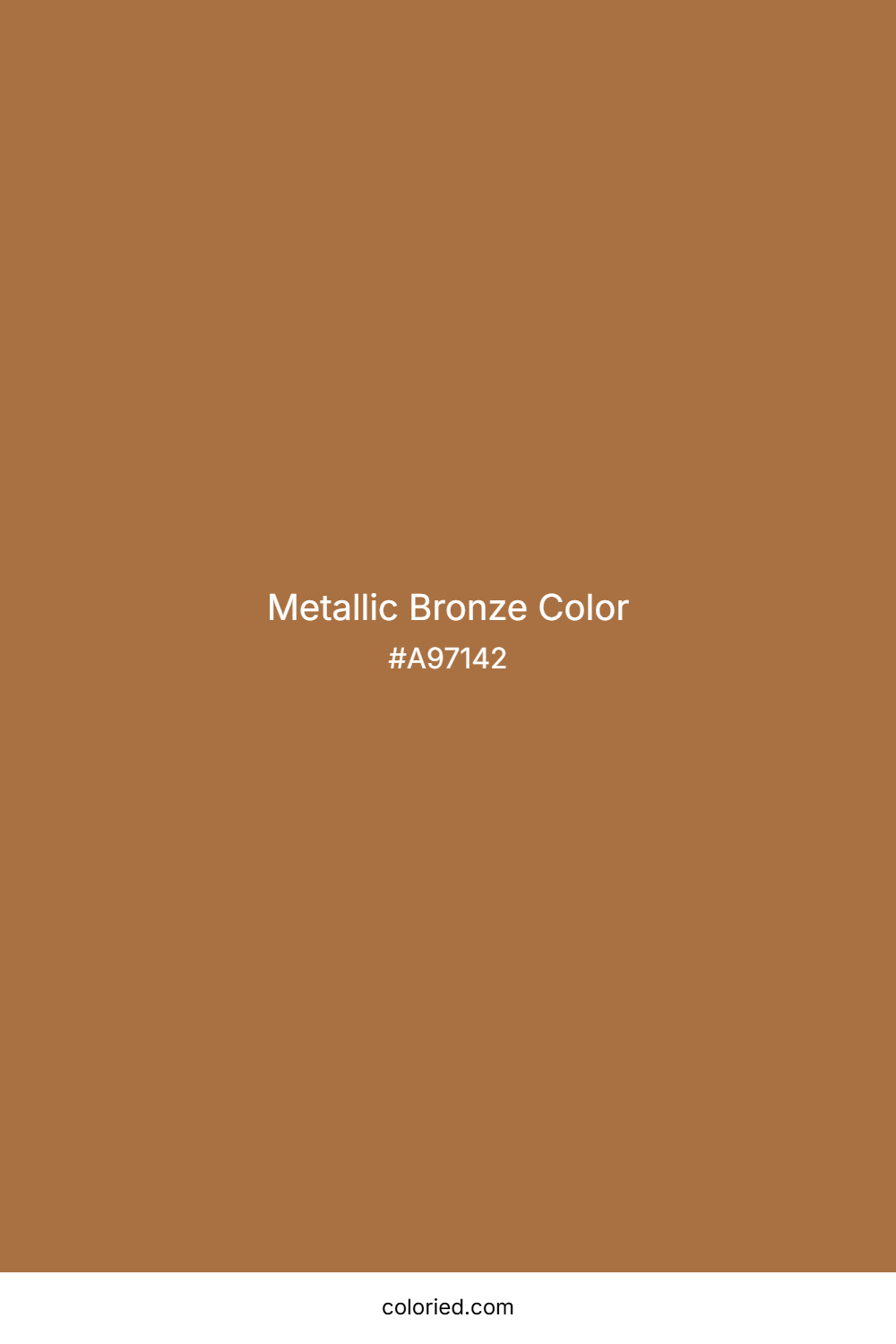 Metallic Bronze Color