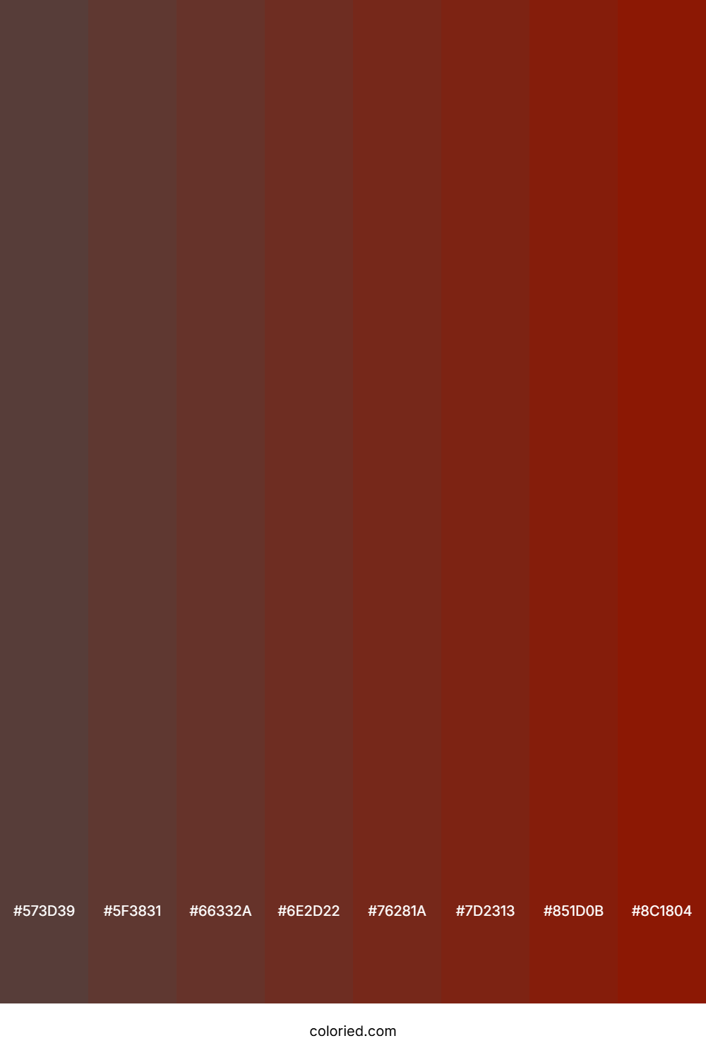 Metallic Copper Color Tones