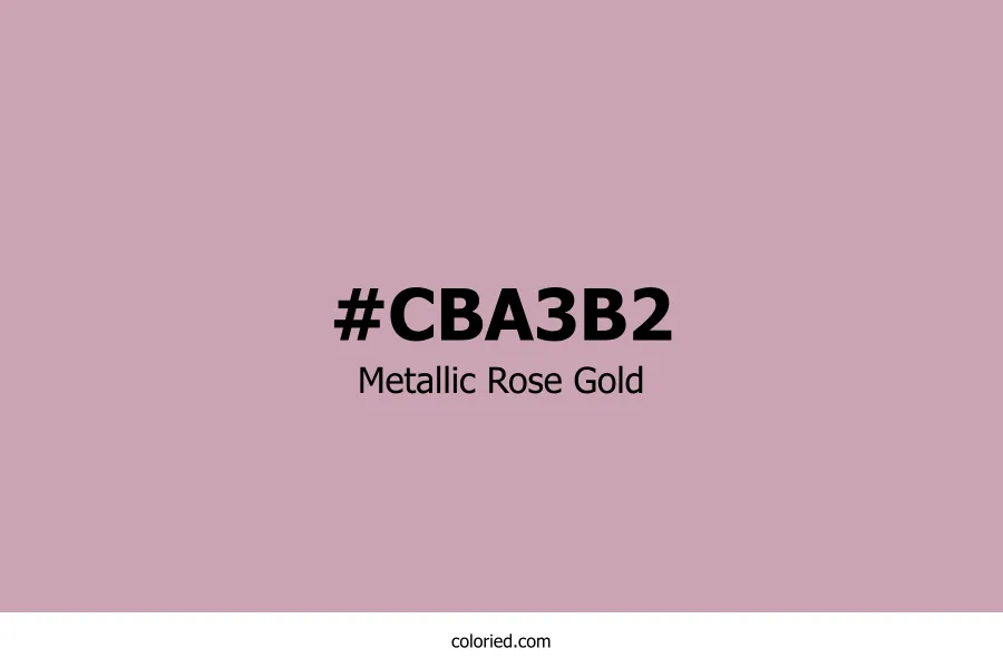 Metallic Rose Gold Color