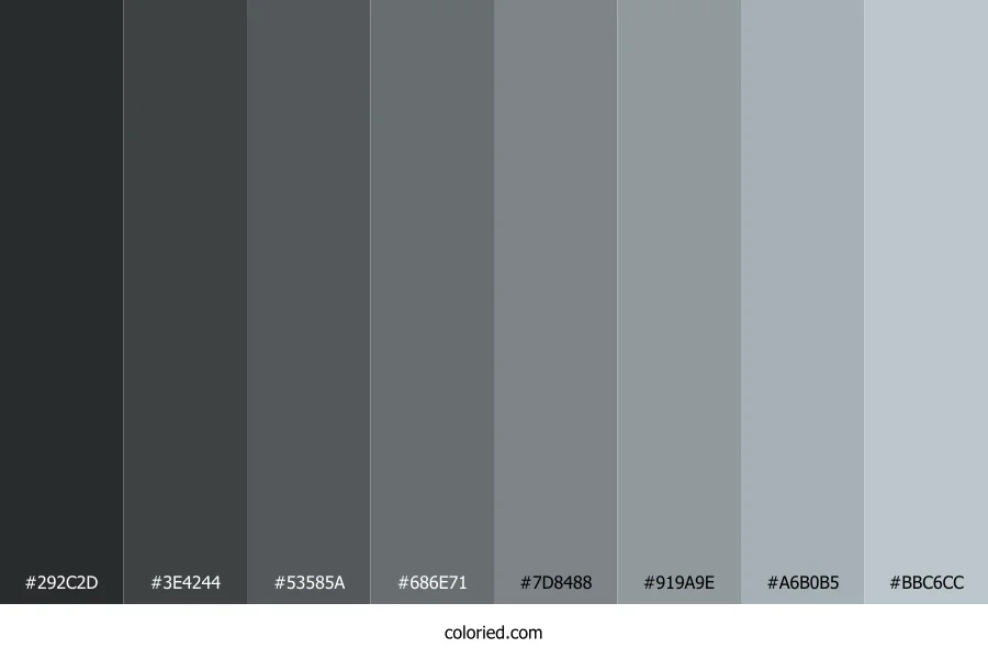 Metallic Silver Color Shades