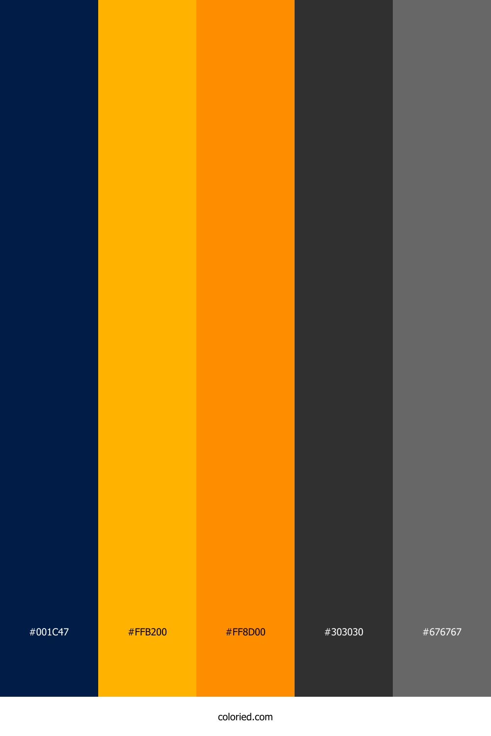 Midnight Amber Flame Palette