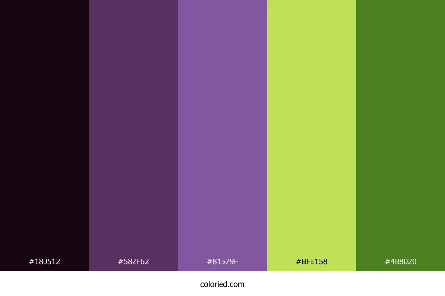 Midnight Berry Forest Color Palette