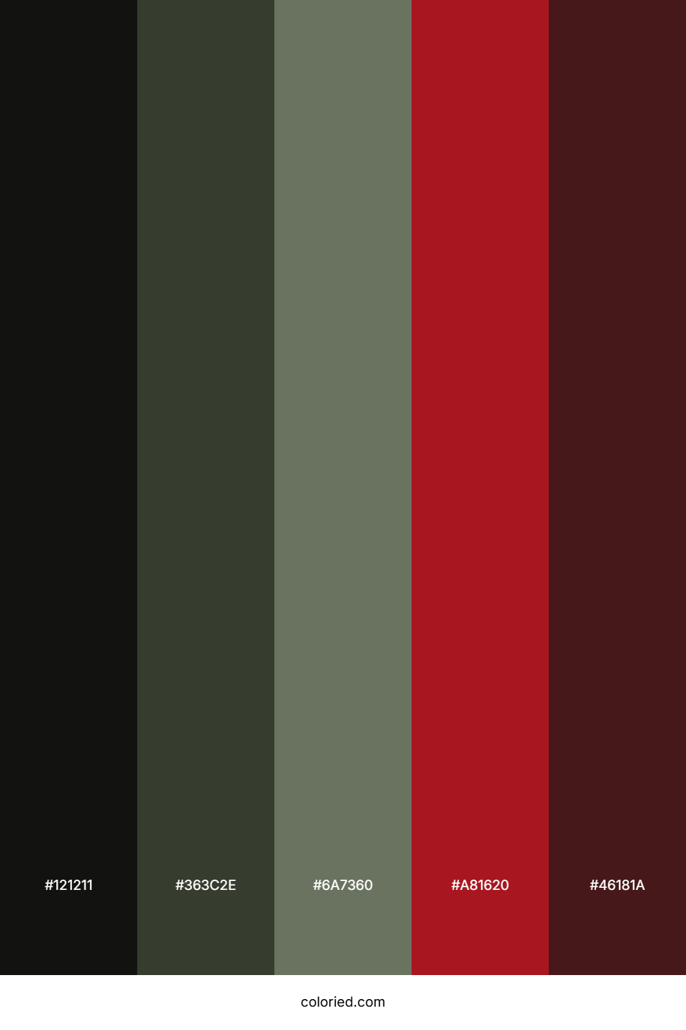 Midnight Berry Shadow Color Palette