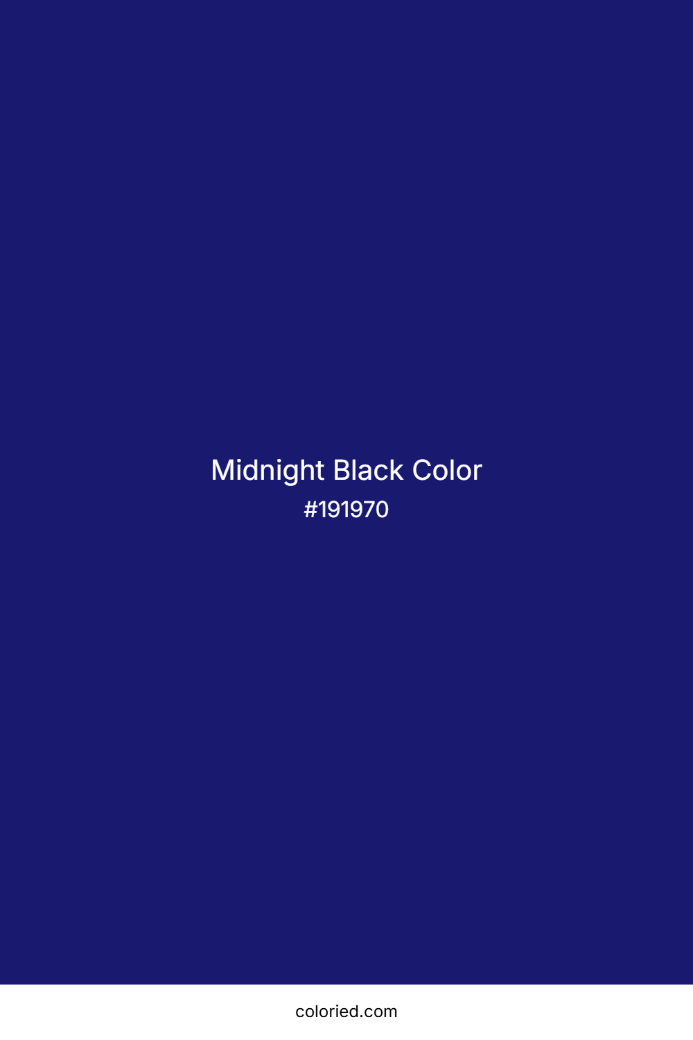Midnight Black Color
