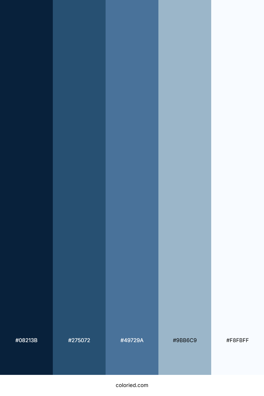 Midnight Blue and Denim Blue Color Palette