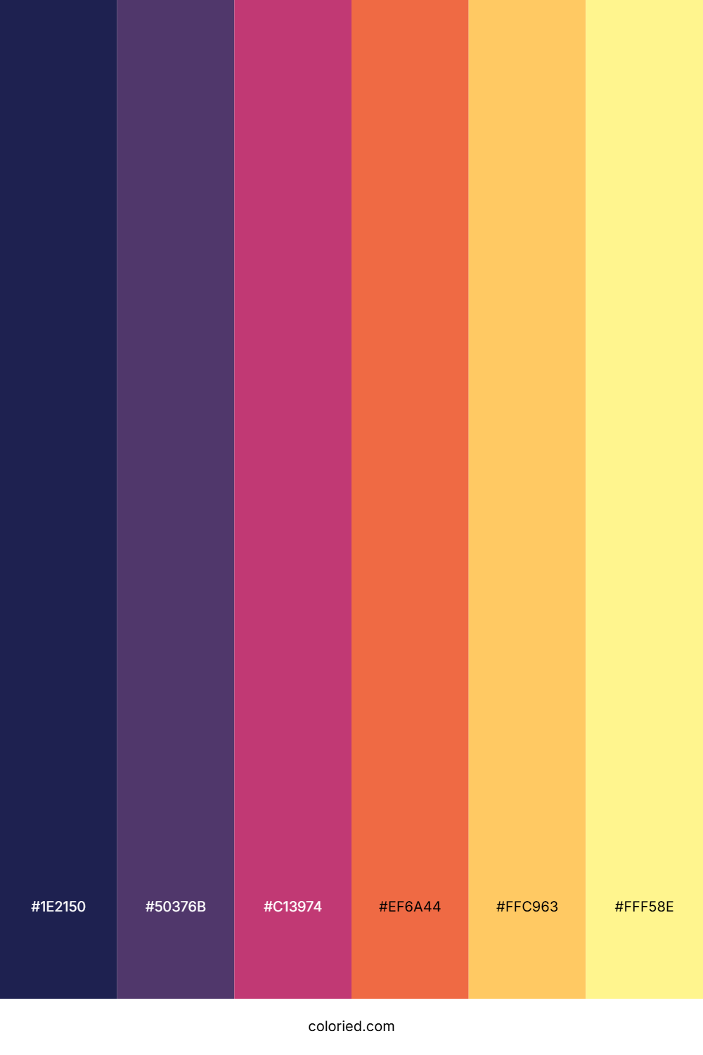 Midnight Blue and Orchid Color Palette