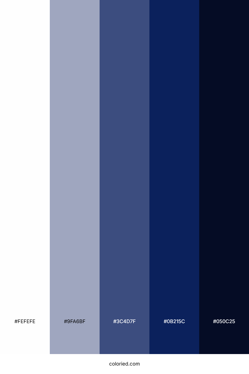 Midnight Blue and Slate Gray Color Palette