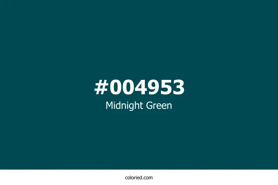 Midnight Green Color Hex Code