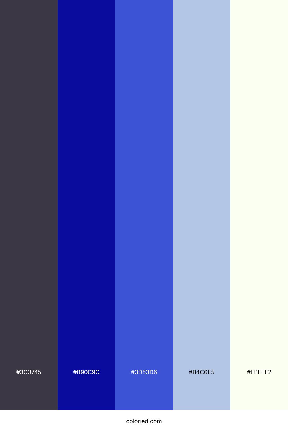 Midnight Indigo Wave Color Palette