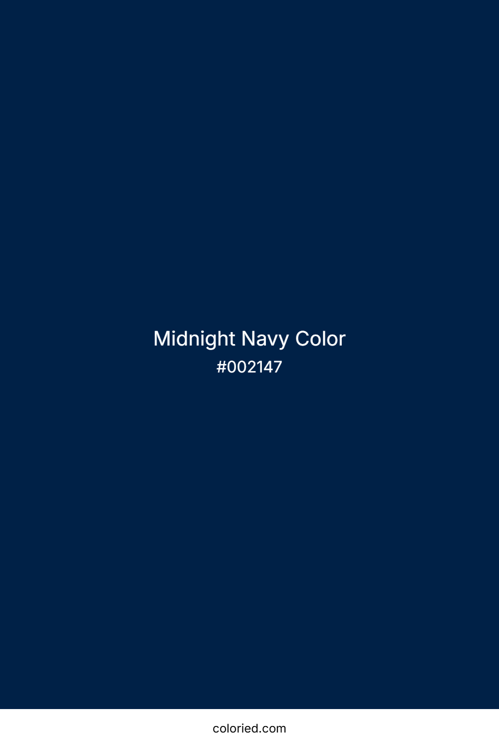 Midnight Navy Color