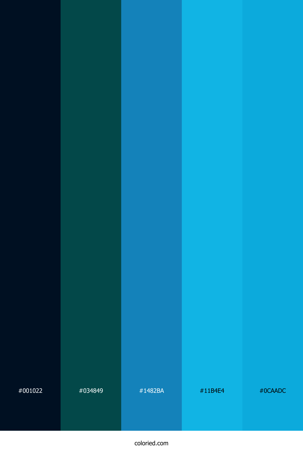Midnight Ocean Breeze Palette