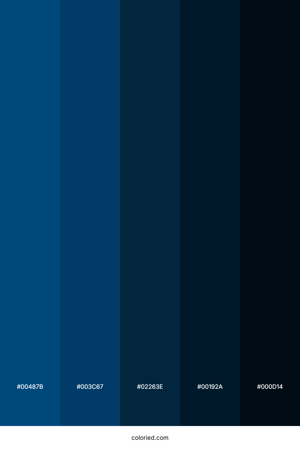 Midnight Ocean Color Palette