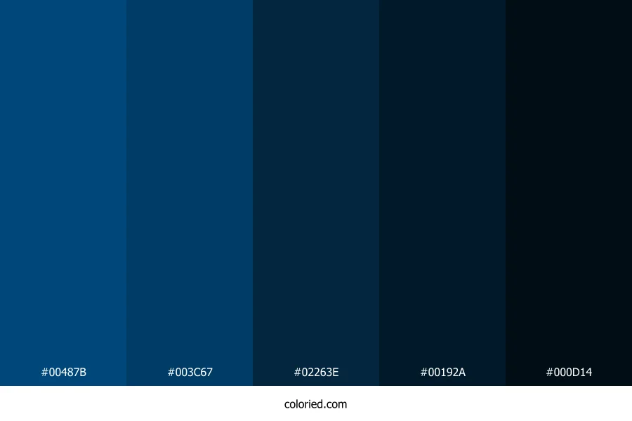 Midnight Ocean Color Palette