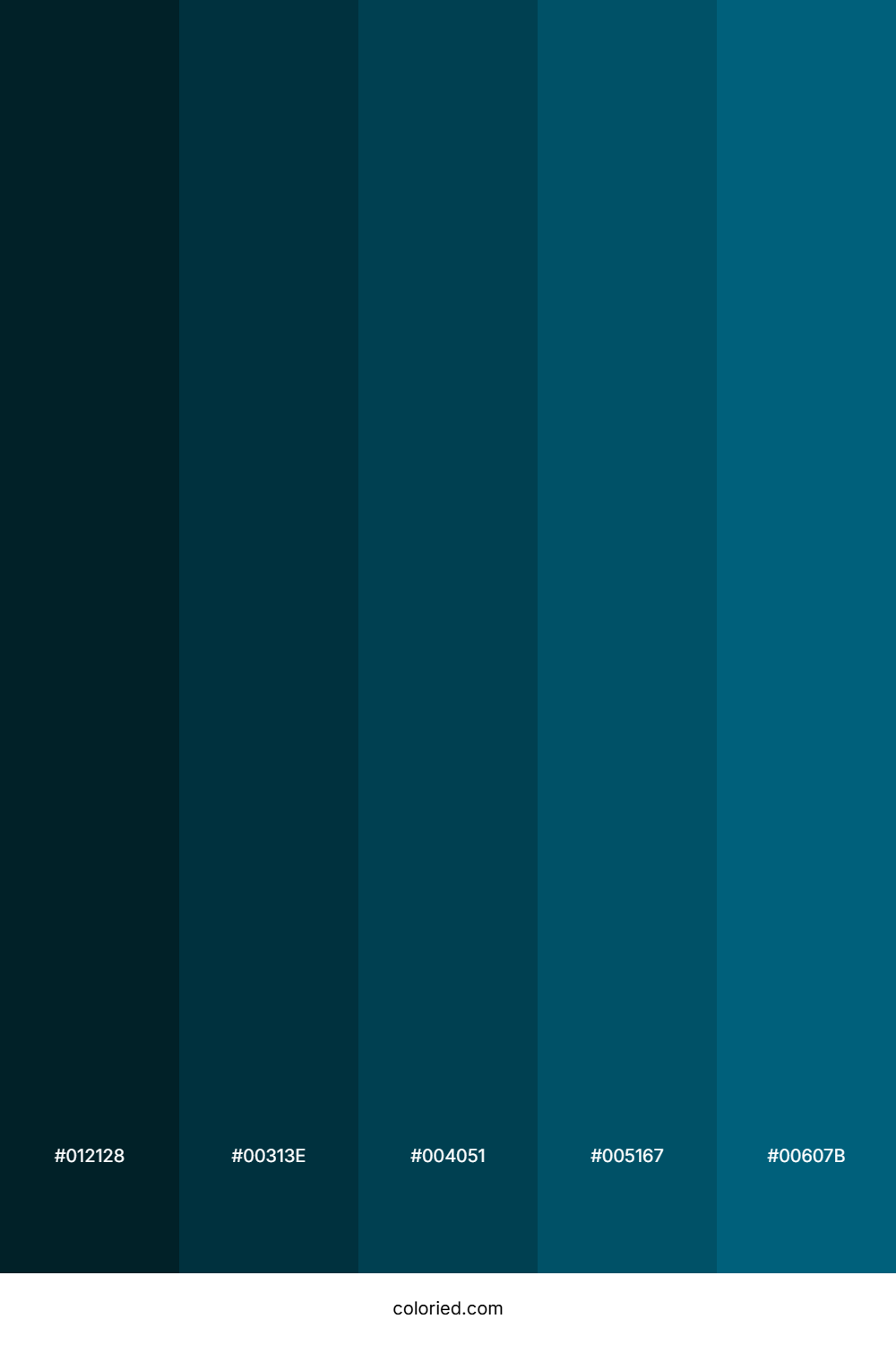 Midnight Ocean Depth Color Palette