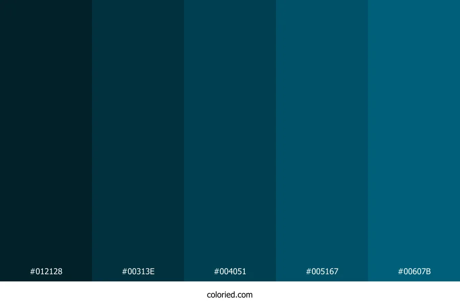 Midnight Ocean Depth Color Palette