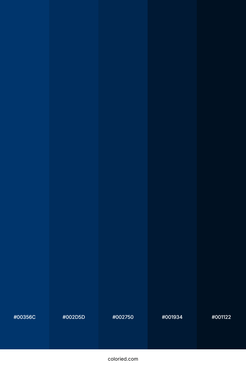 Midnight Ocean Depths Color Palette