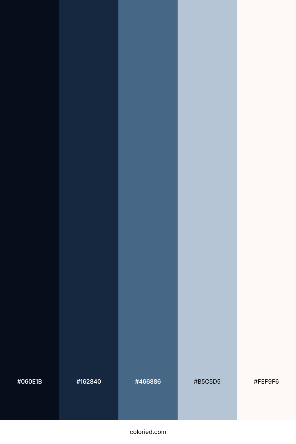 Midnight Ocean Haze Palette