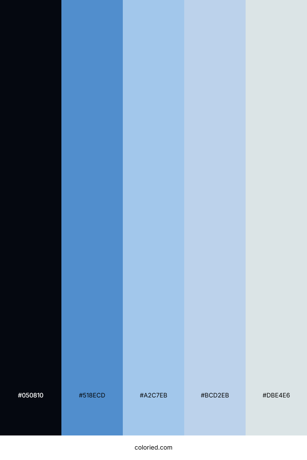 Midnight Ocean Mist Color Palette