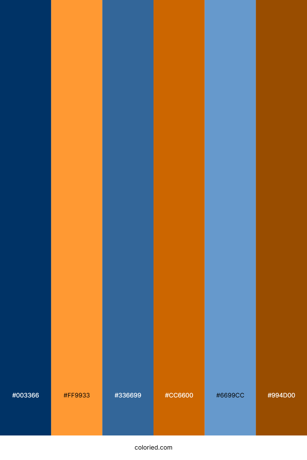 Midnight Orange Harmony Palette
