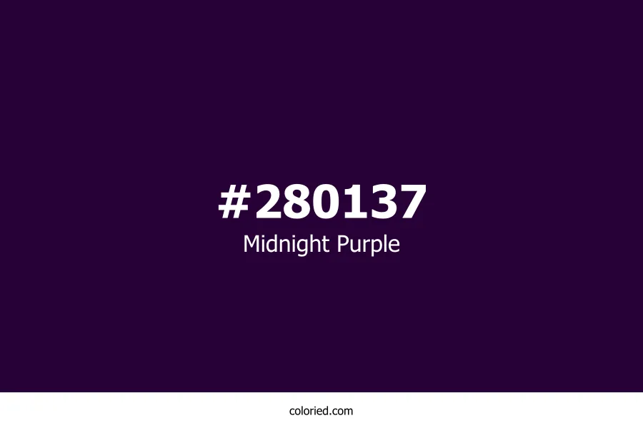 Midnight Purple Color Hex Code