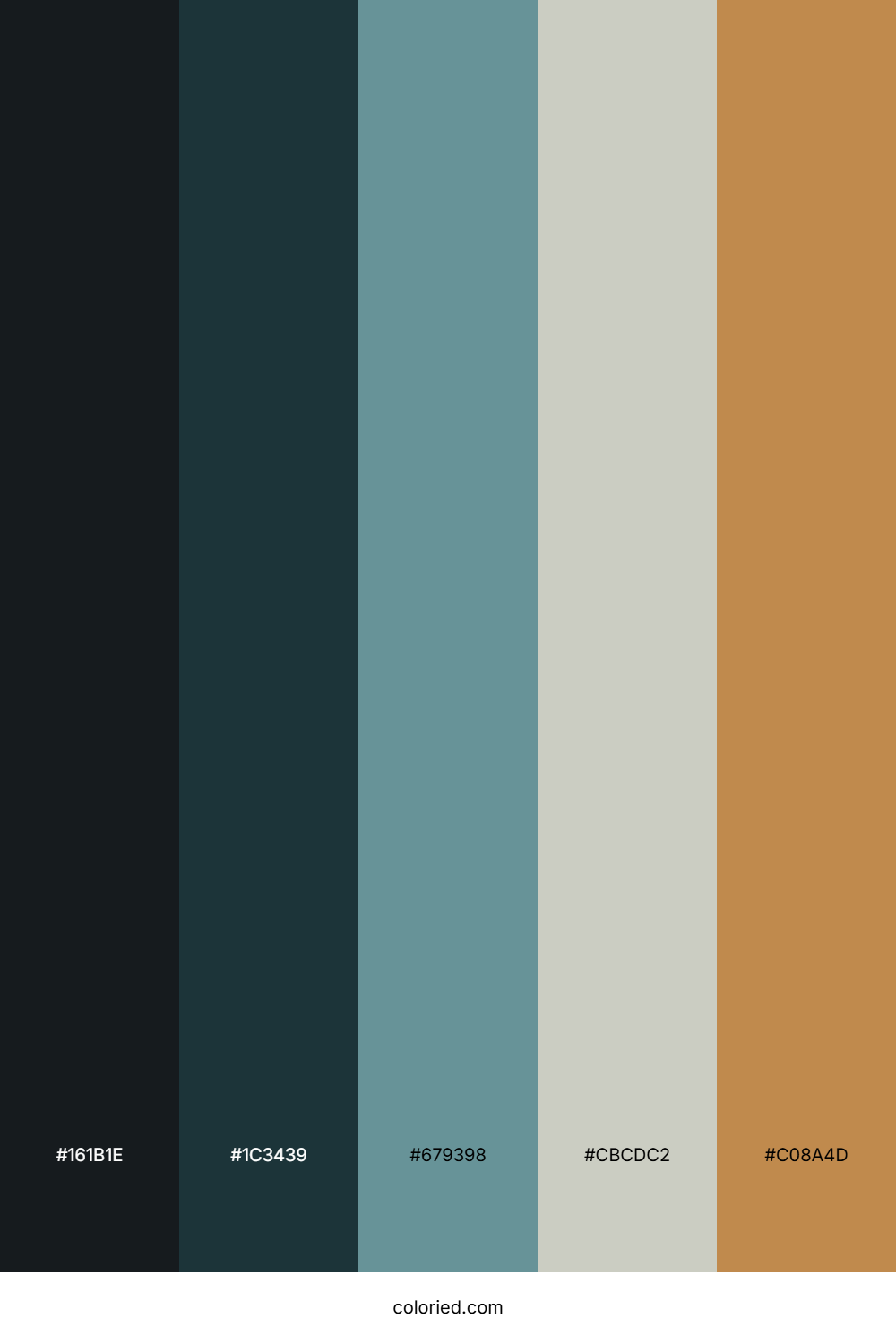 Midnight River Glow Color Palette
