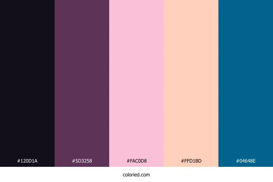 Midnight Rose Dawn Color Palette