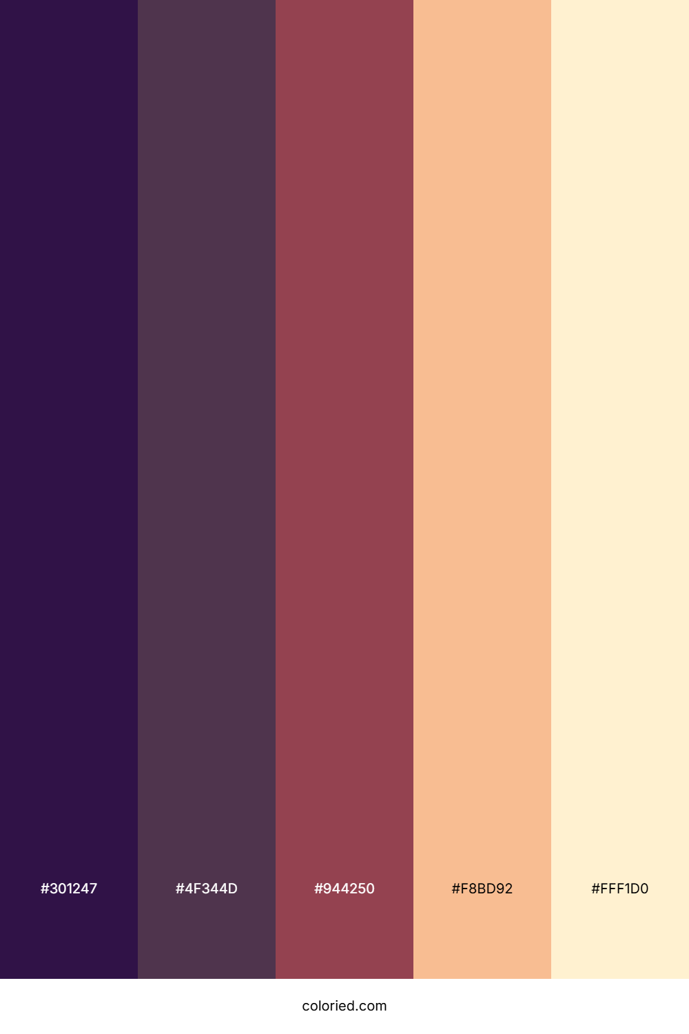 Midnight Rosewood Shine Color Palette