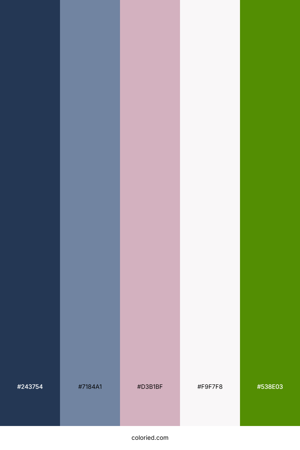 Midnight Sage Blossom Color Palette