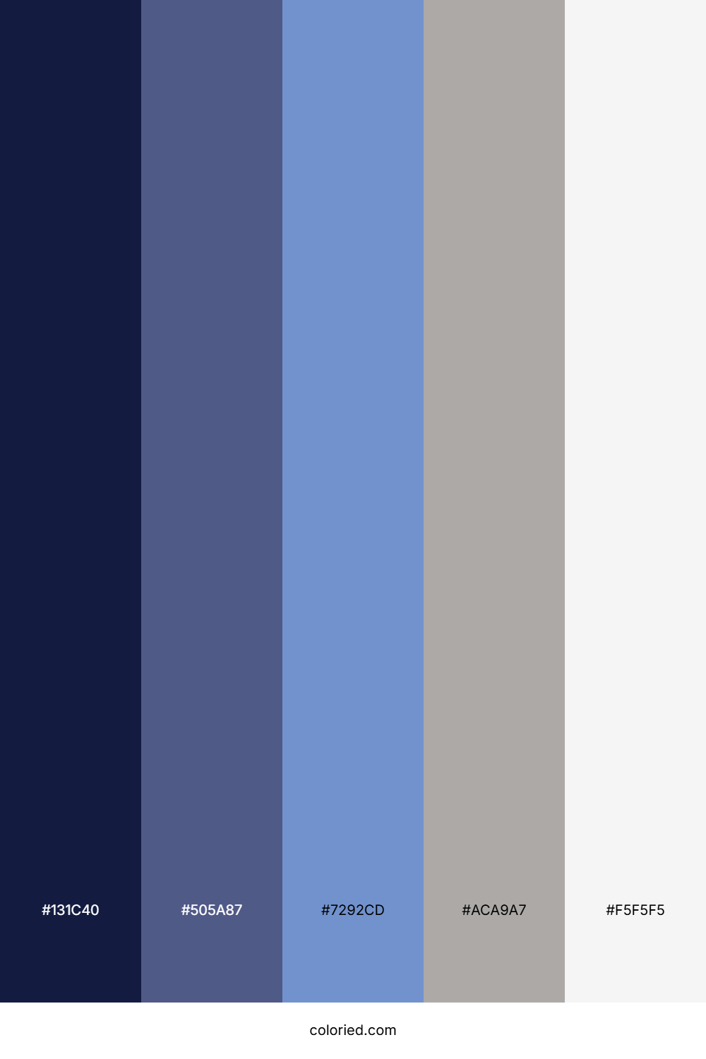 Midnight Sky Calm Color Palette