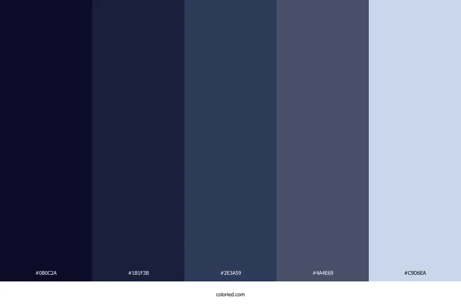 Midnight Sky Color Palette
