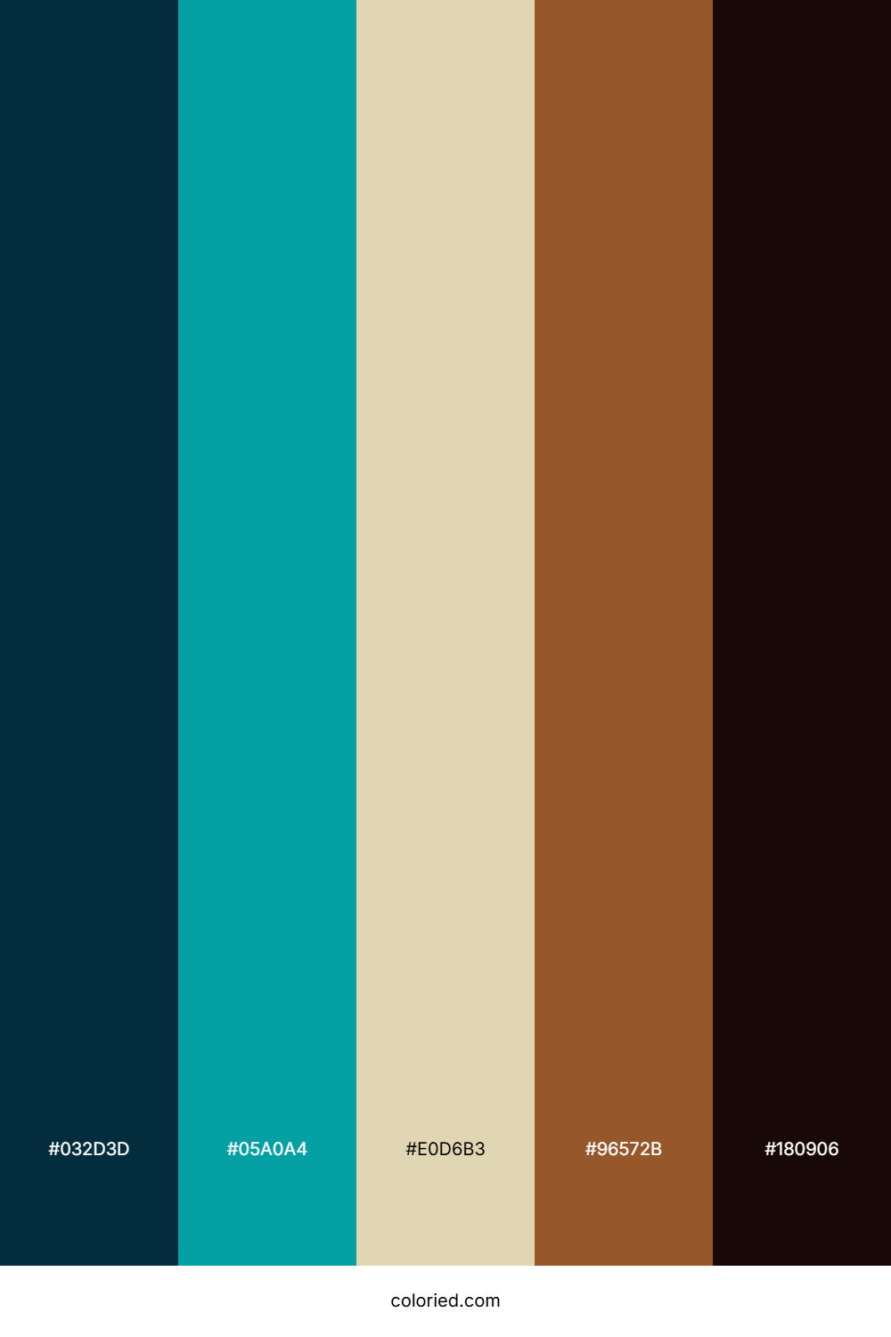 Midnight Teal Glow Color Palette
