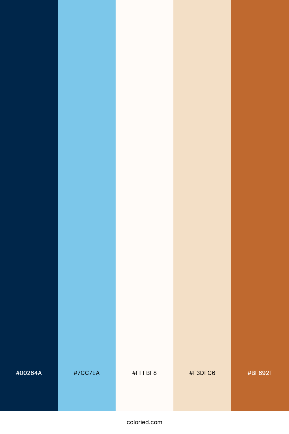 Midnight Tide Glow Color Palette