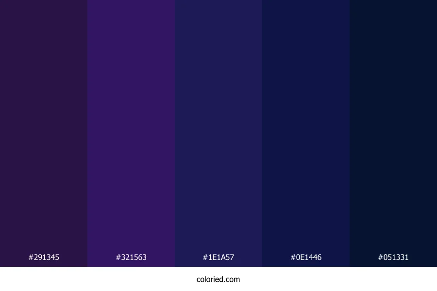 Midnight Violet Shadow Color Palette