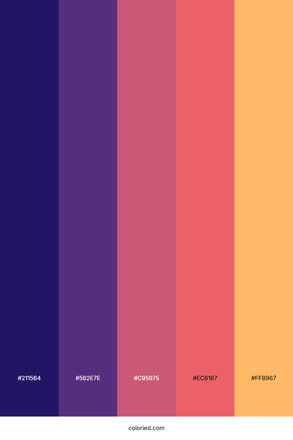 Midnight Violet Sky Palette