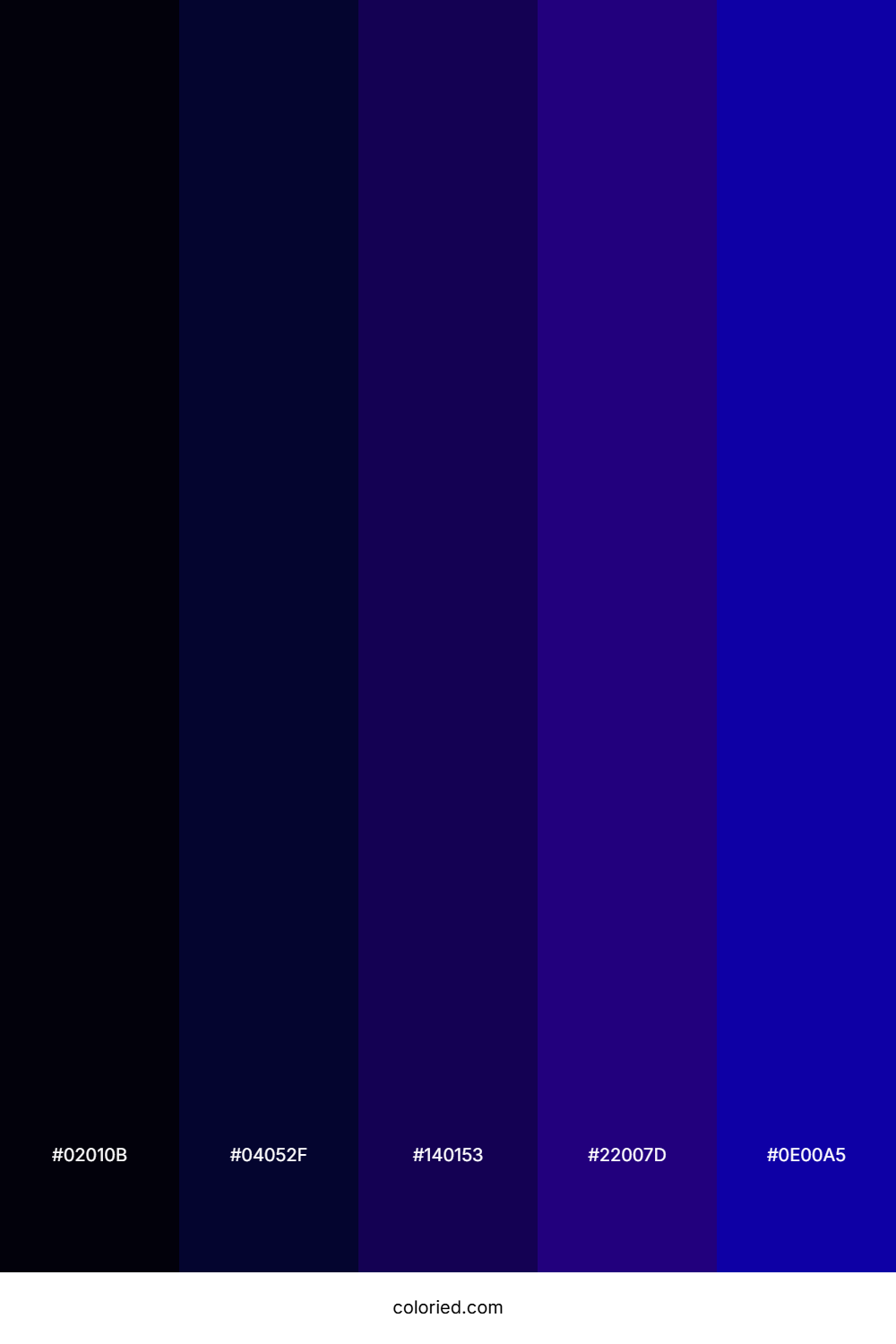 Midnight Void Journey Palette