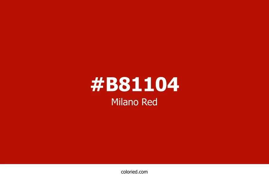 Milano Red Color