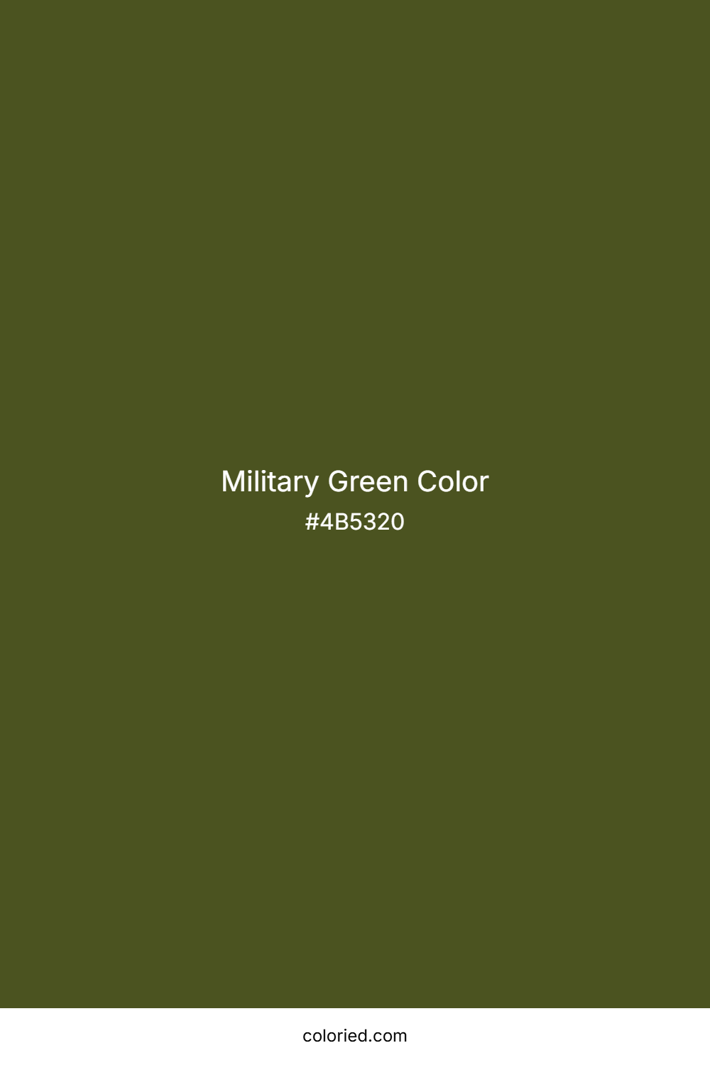 Military Green Color