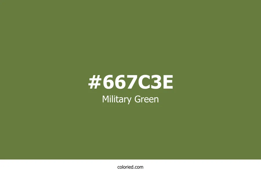 Military Green Color Hex Code