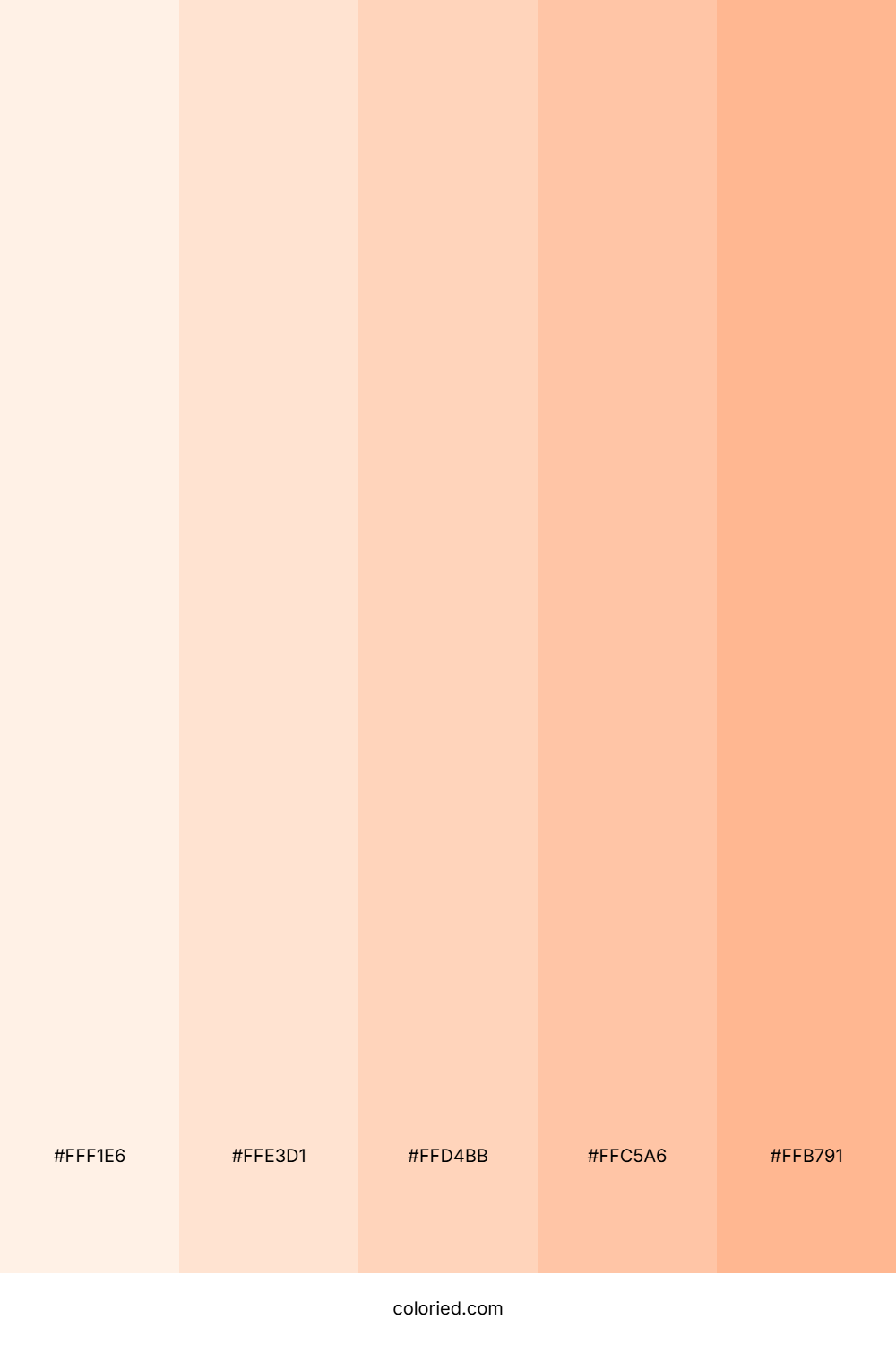 Milky White Skin Color Palette
