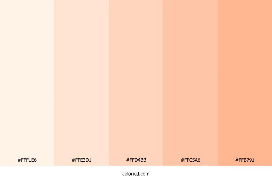 Milky White Skin Color Palette
