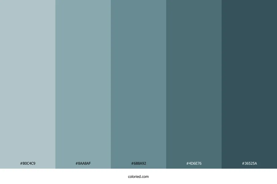 Mineral Blue Color Palette