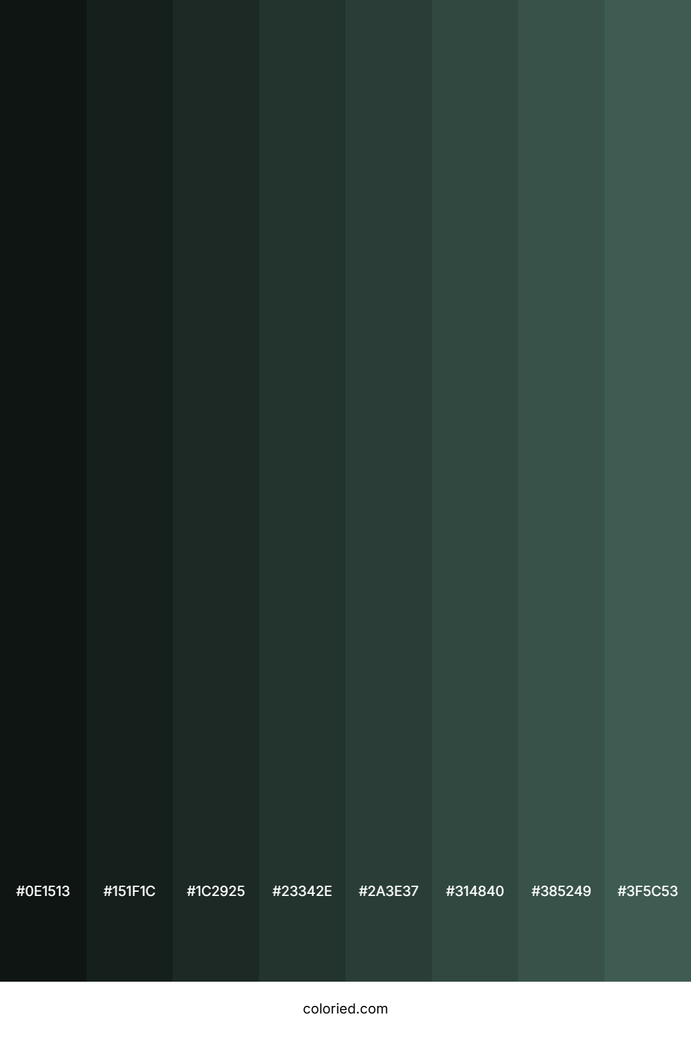 Mineral Green Color Shades
