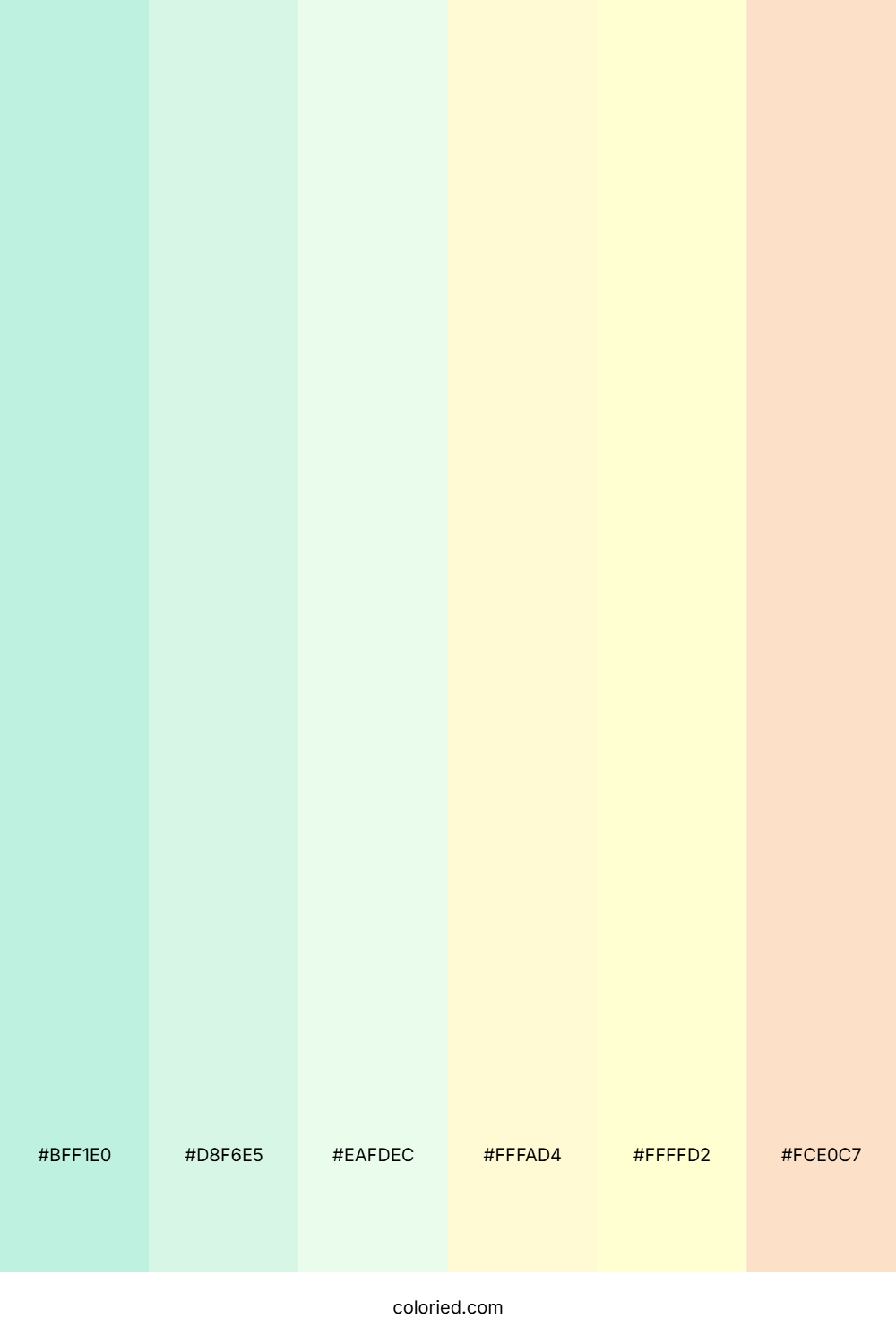 Mint and Pale Green Color Palette